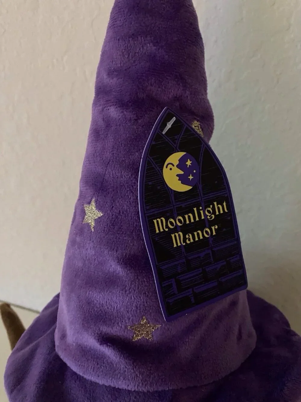 Moonlight Manor Frog Wizard With Hat & Wand Plush Green/Purple Halloween VIRAL - Picture 2 of 11